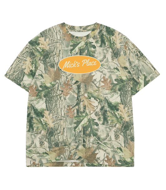 "Mick's Place" Camo Oversized Tee